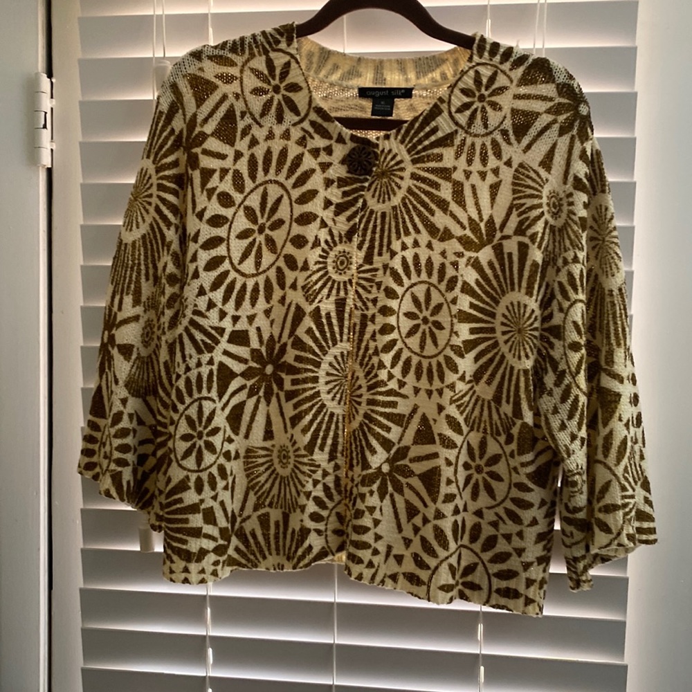 August Silk Cardigan, Extra Large